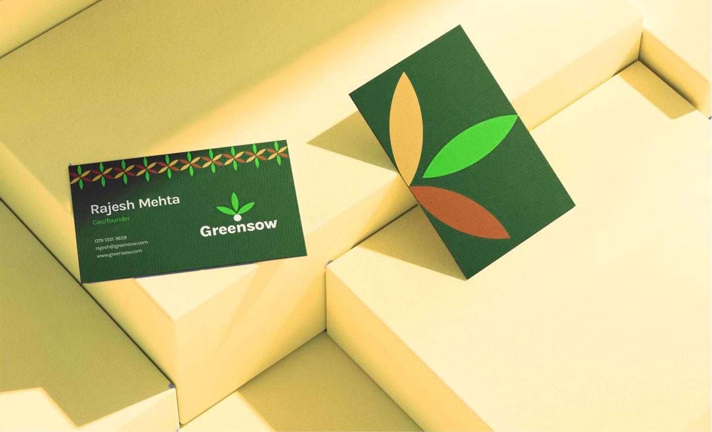 Greensow Agriculture Branding Business Card - Cultivating Success with Every Contact