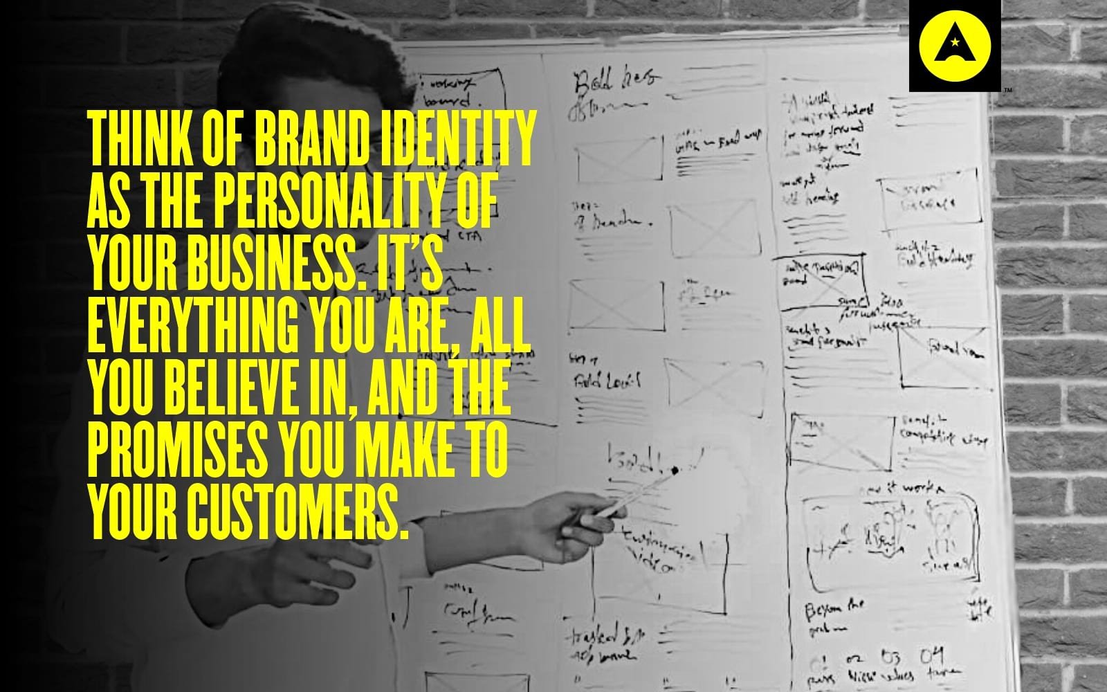 brand identity as the personality of your business. It's everything you are, 