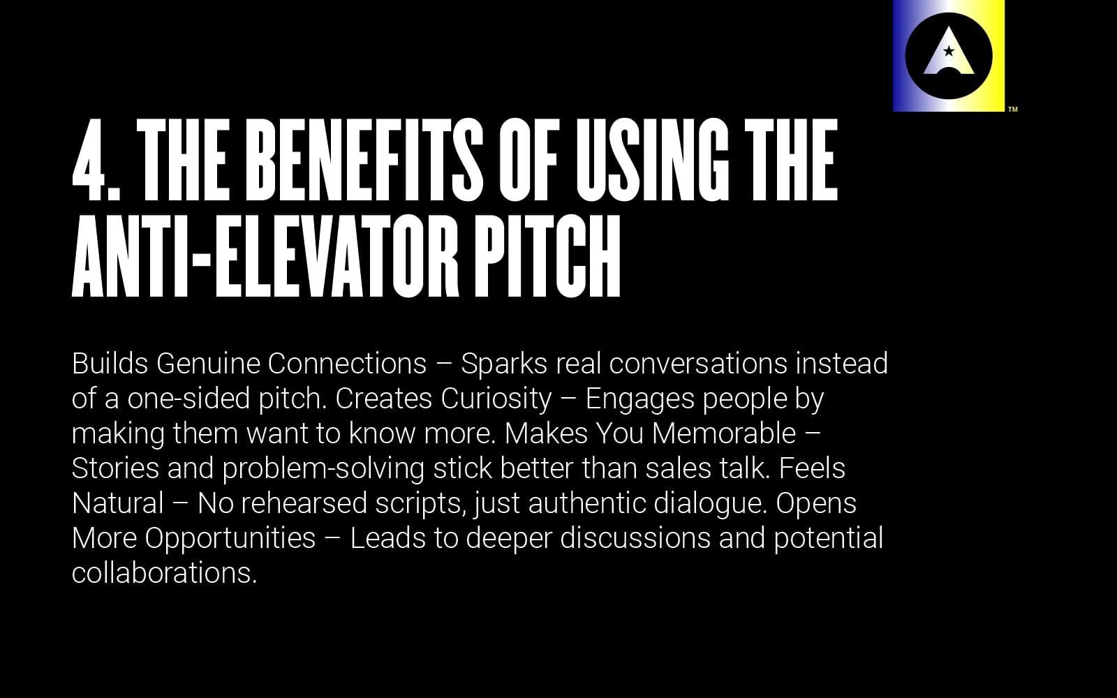 Benefits-of-anti-elevator pitch