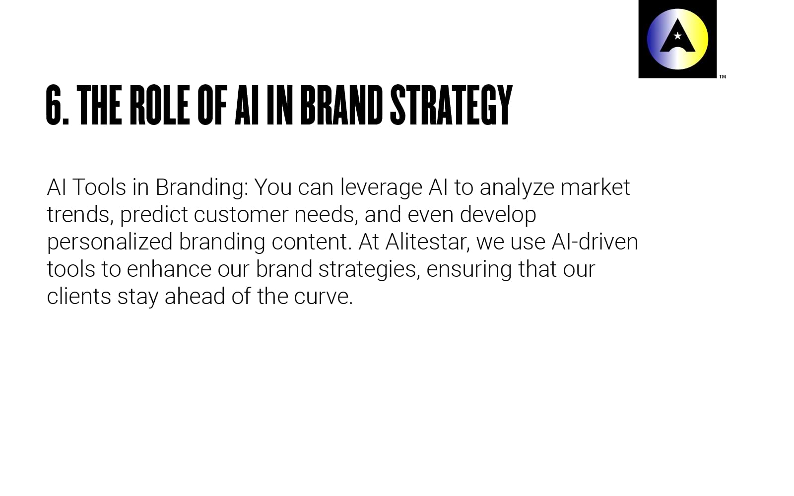 Ai in brand strategy