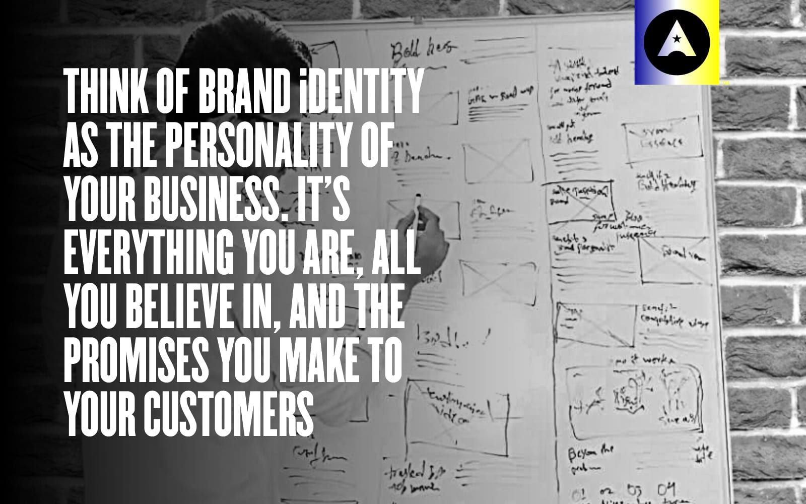 brand identity as the personality of your business. It's everything you are, 