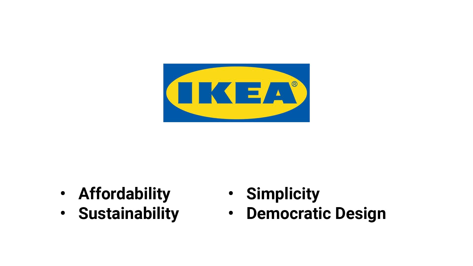 Ikea Brand values