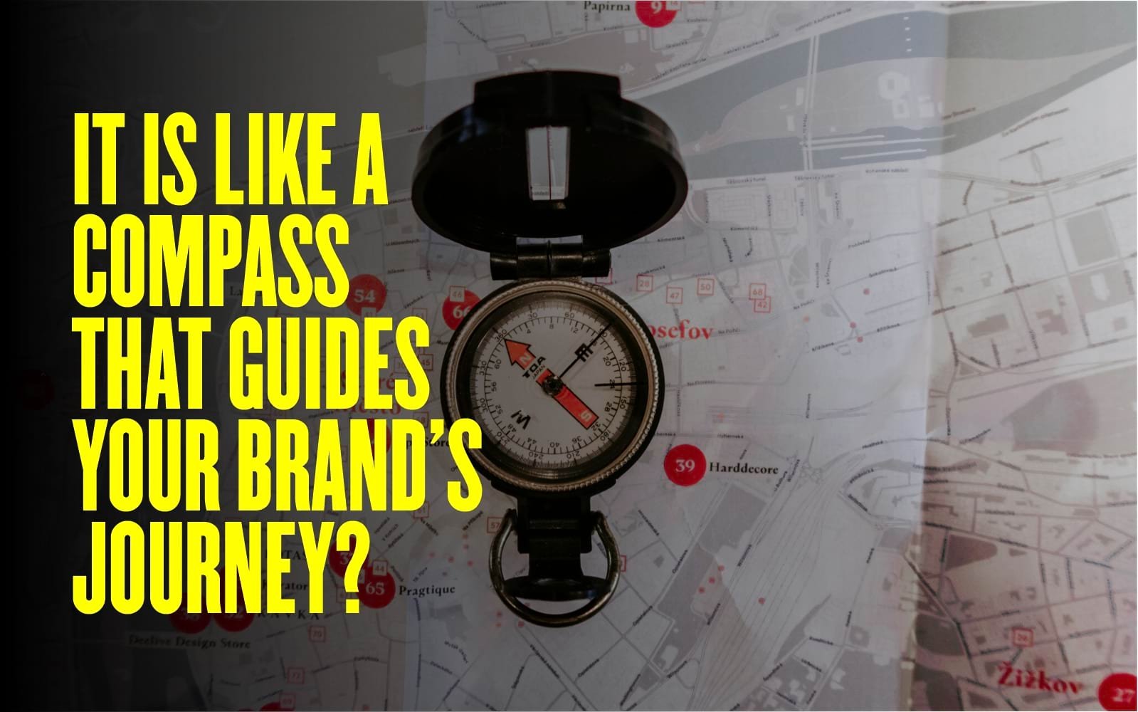 Brand strategy is like a compass that guides your brand's journey!